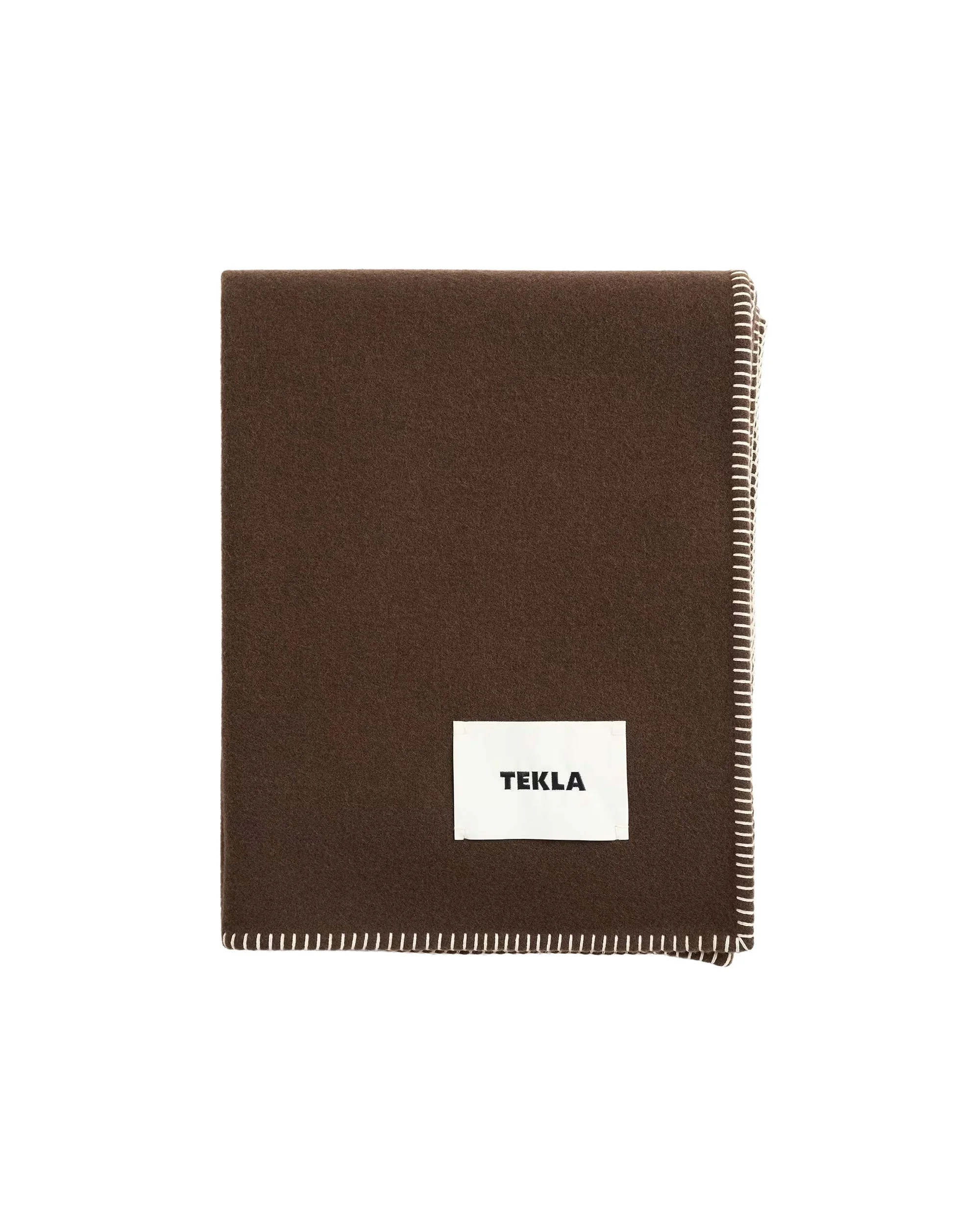 Tekla Lambswool Blanket Walnut - 1