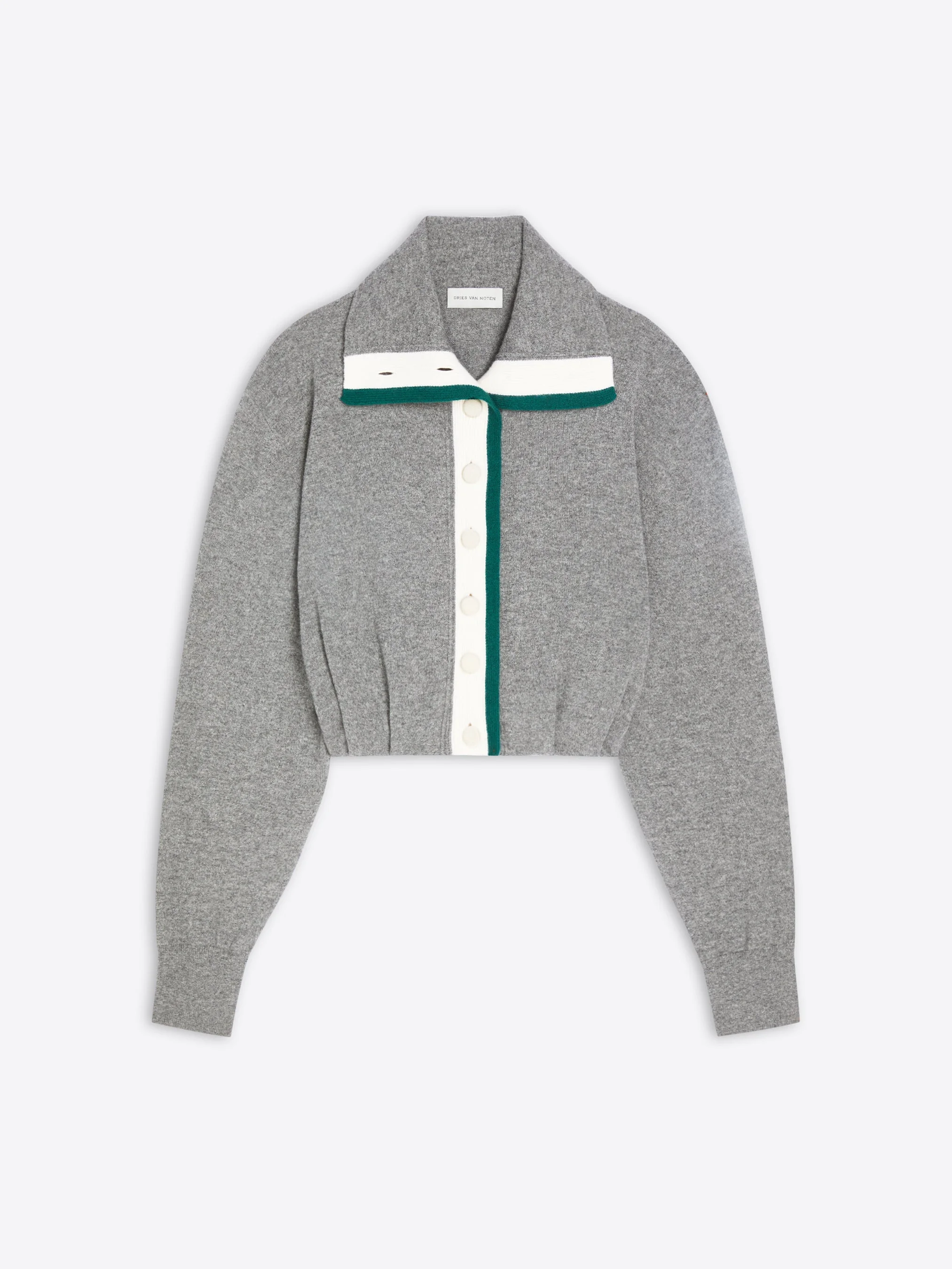 CROPPED CASHMERE CARDIGAN - 1