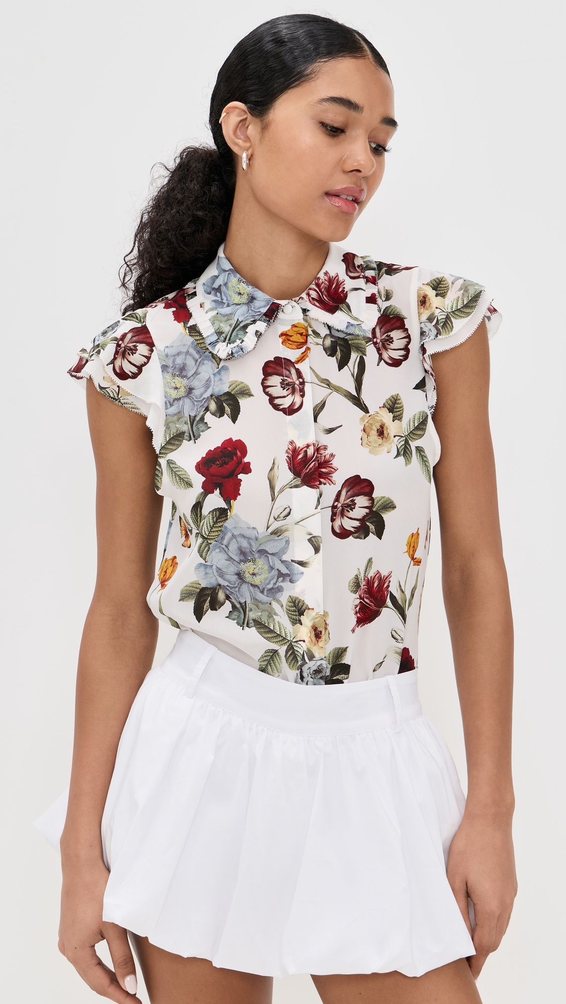 Martel Flutter Sleeve Blouse - 1