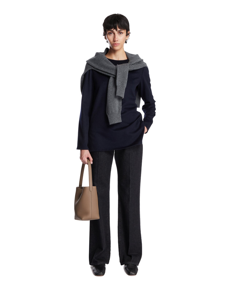 The Row Blue Cashmere Top outlook