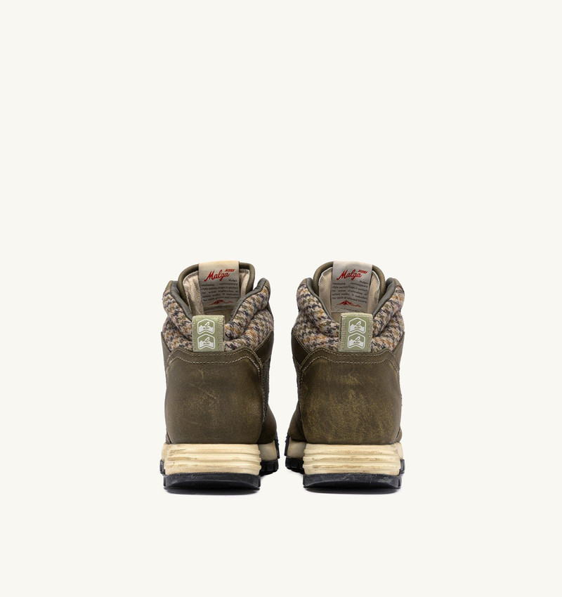 MALGA BOOTS IN NUBUCK LEATHER AND MESH COLOR HERB AND MOSSTONE 3