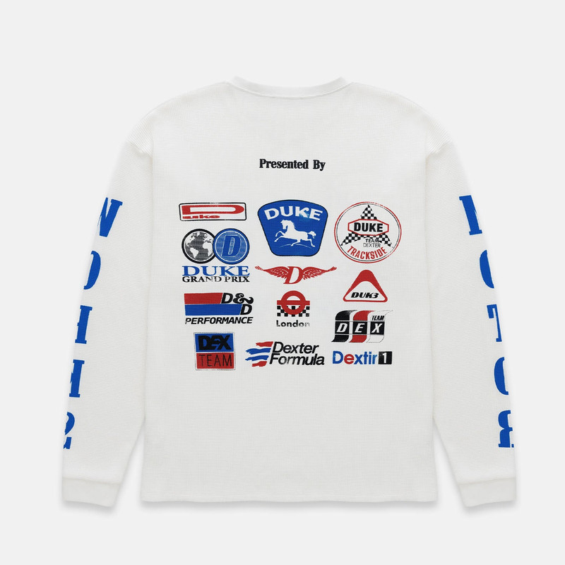 DR Sponsors Vintage White Waffle Top 1