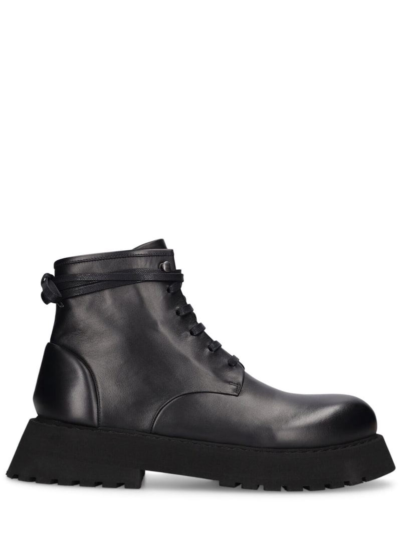 Micarro leather lace-up boots - 1