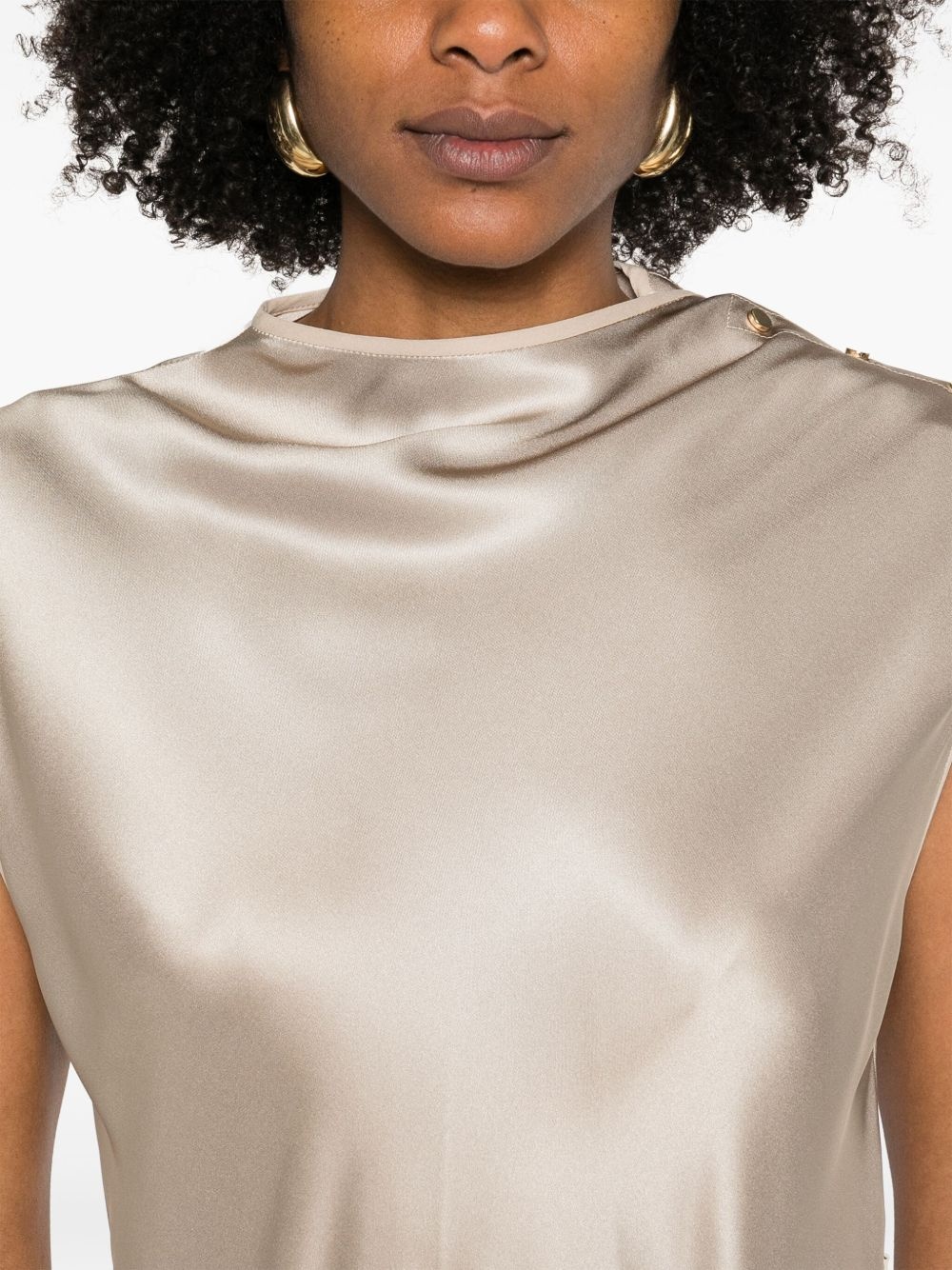 tie-shoulder gown - 5