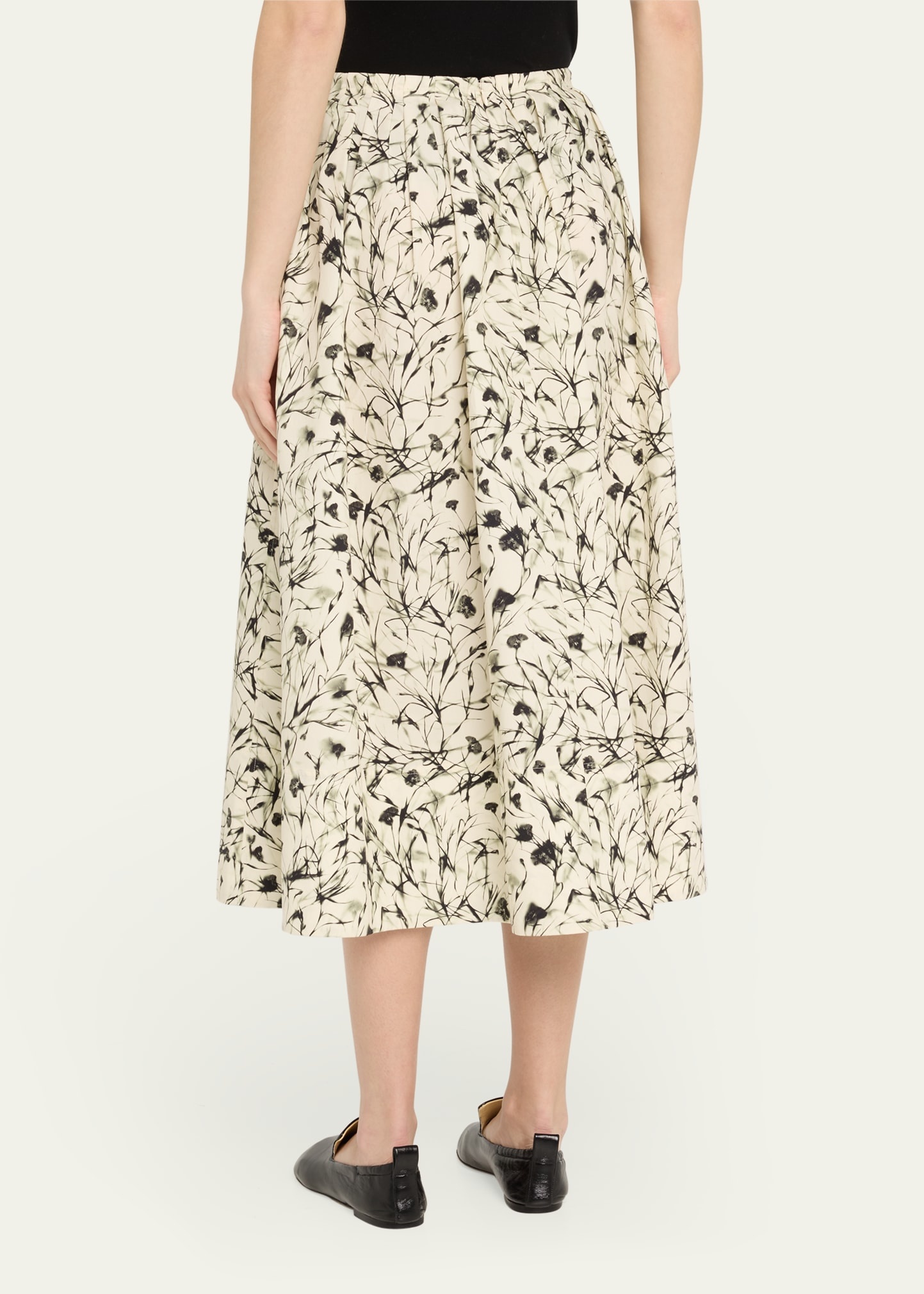 Austin Printed Poplin Midi Skirt - 3