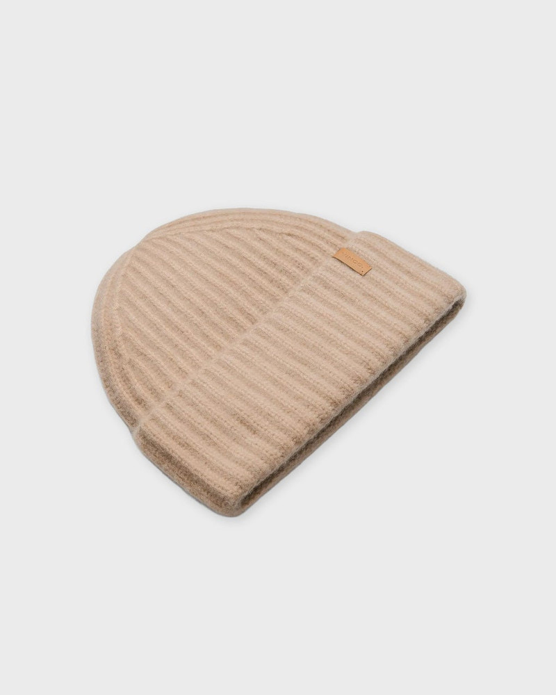 Vince Beanie Plush Cashmere Chunky-Knit  Camel ONESIZE outlook