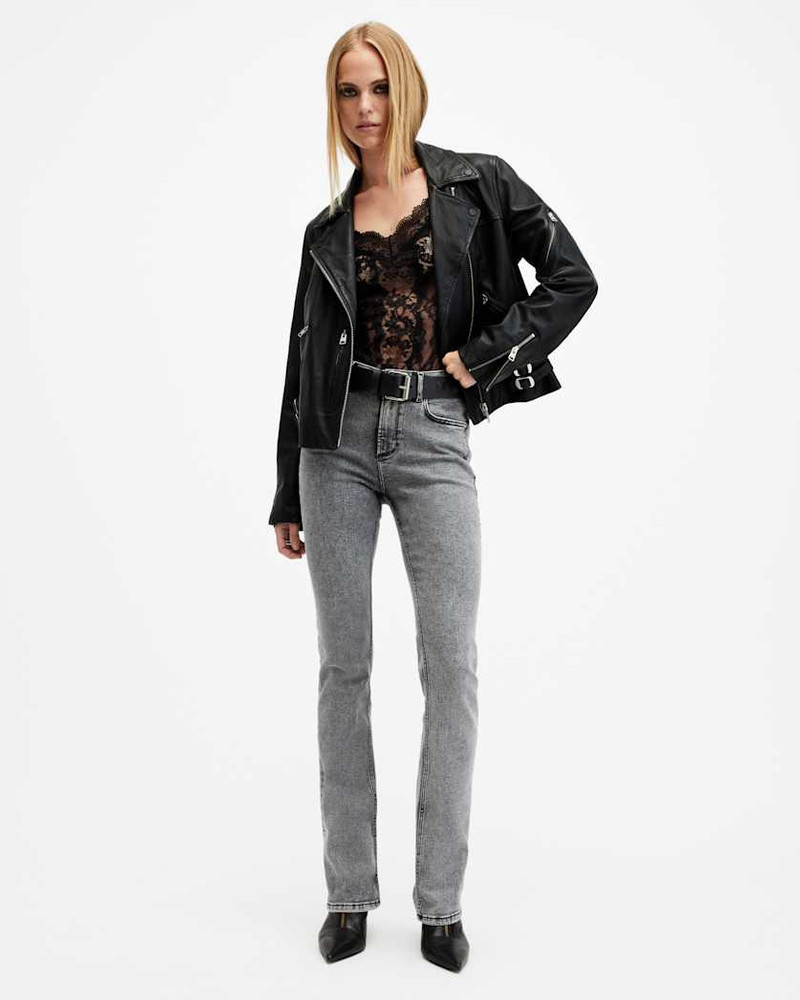 HALDAN SLIM BOOTCUT STRETCH DENIM JEANS 6