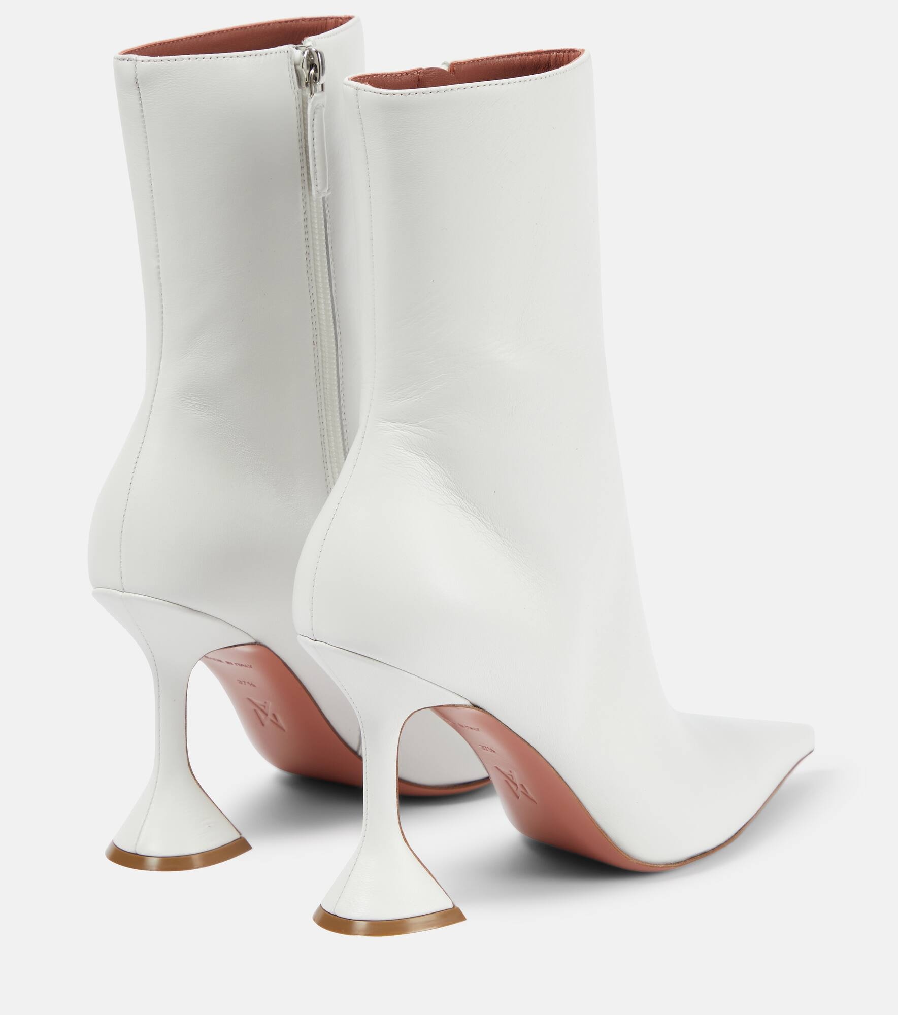 Giorgia Glass 95 leather ankle boots - 3
