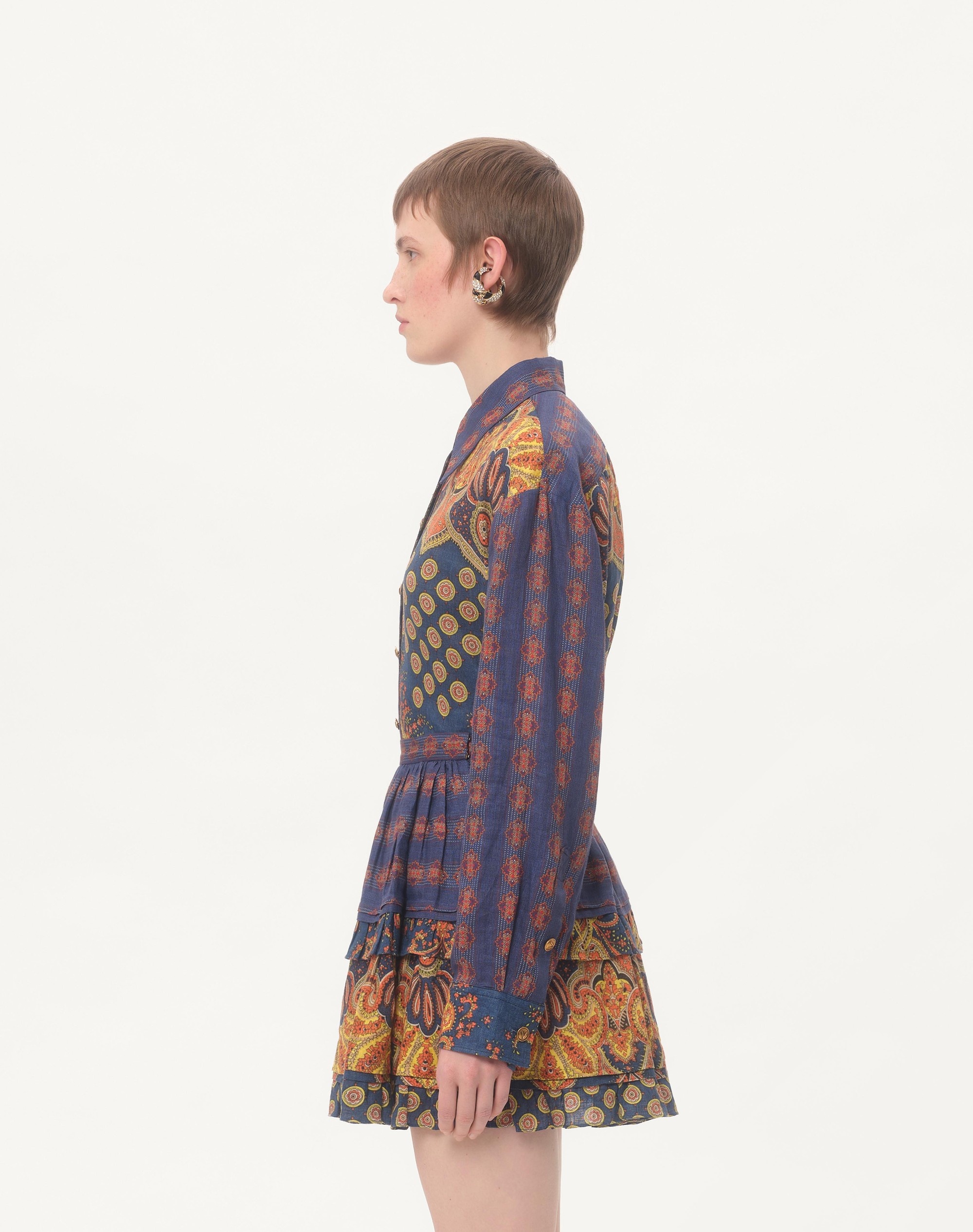SHIRT IN LINO PAISLEY MEDAGLIONI VOYAGE IMAGINAIRE - 7