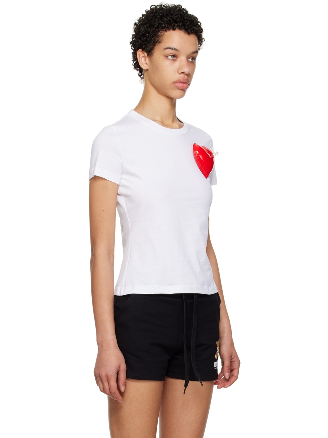 White Inflatable Heart T-Shirt - 2