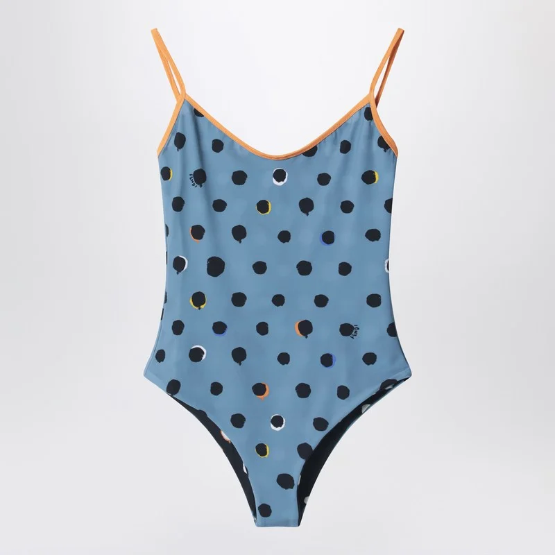 Fendi Reversible Polka Dot One-Piece Swimsuit Women - 1