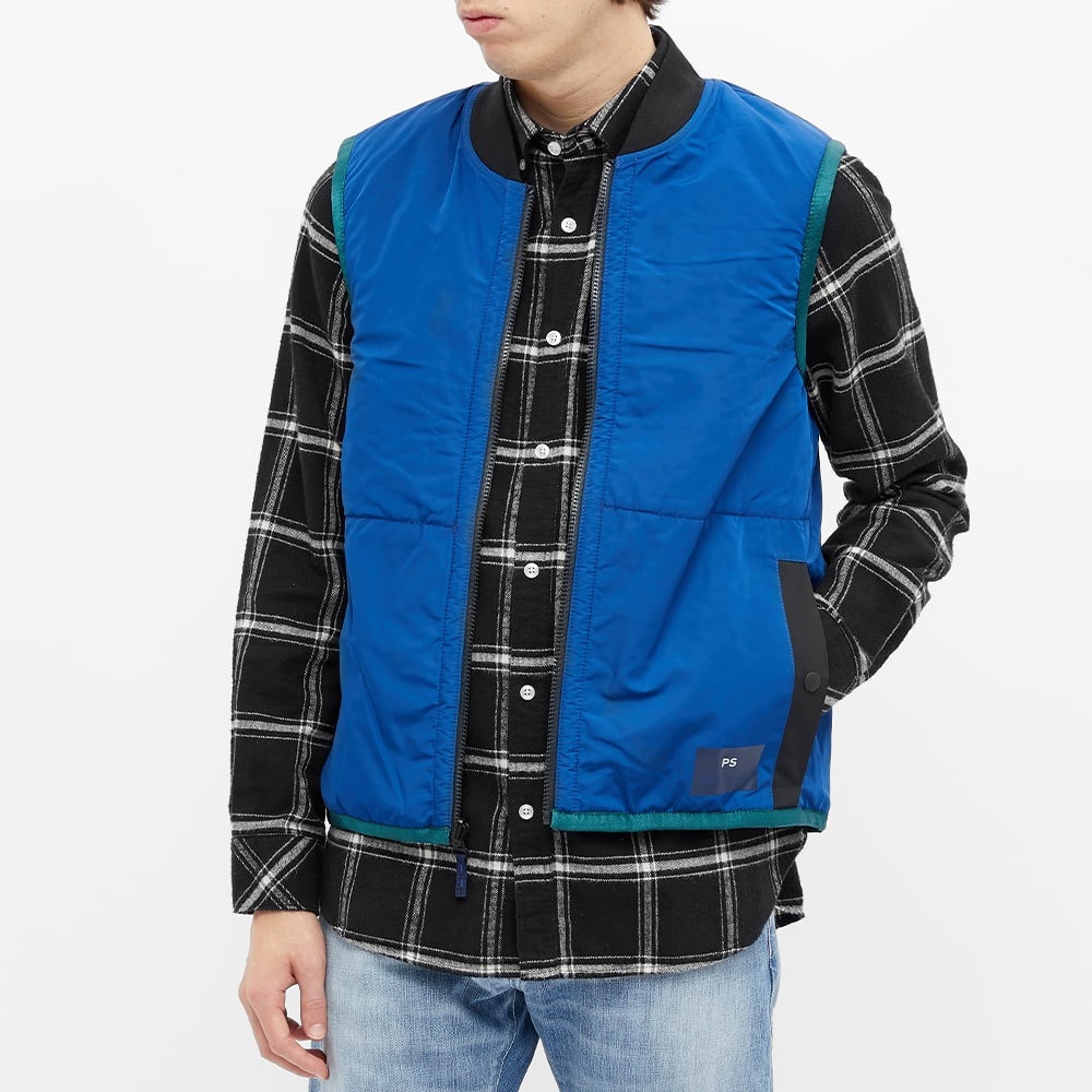 Paul Smith Reversible Sherpa And Nylon Fleece Gilet - 8