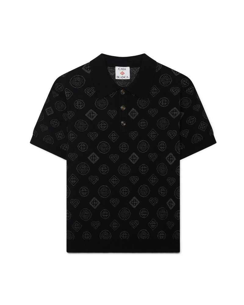 Monogram Jacquard Polo | Casablanca Paris - 1