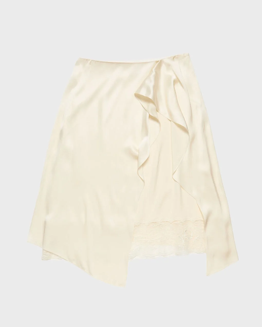 Skirt Layered Satin Cream - 1