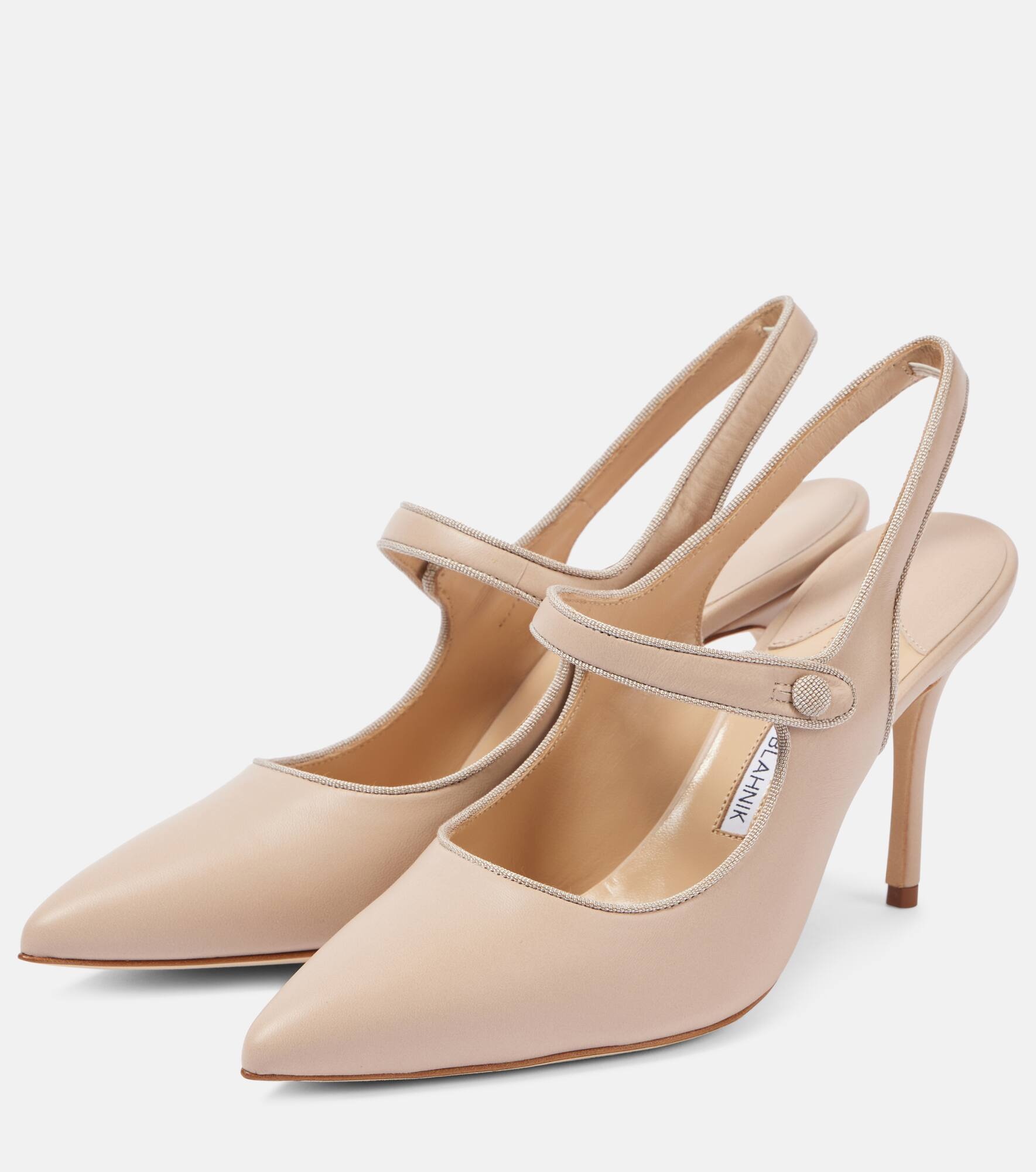 Campari 90 suede slingback pumps - 4