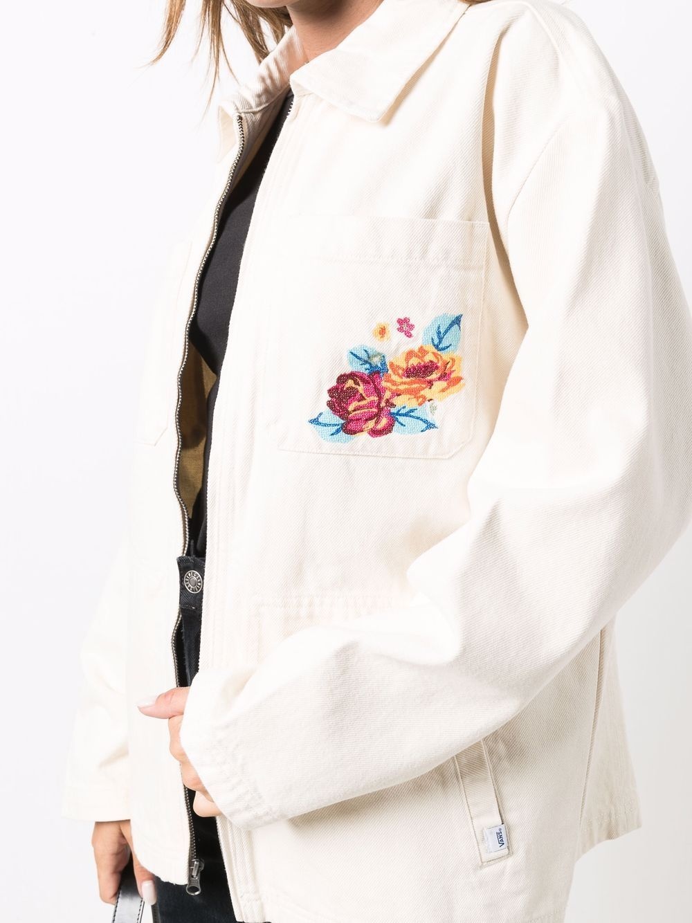 floral-pocket jacket - 5