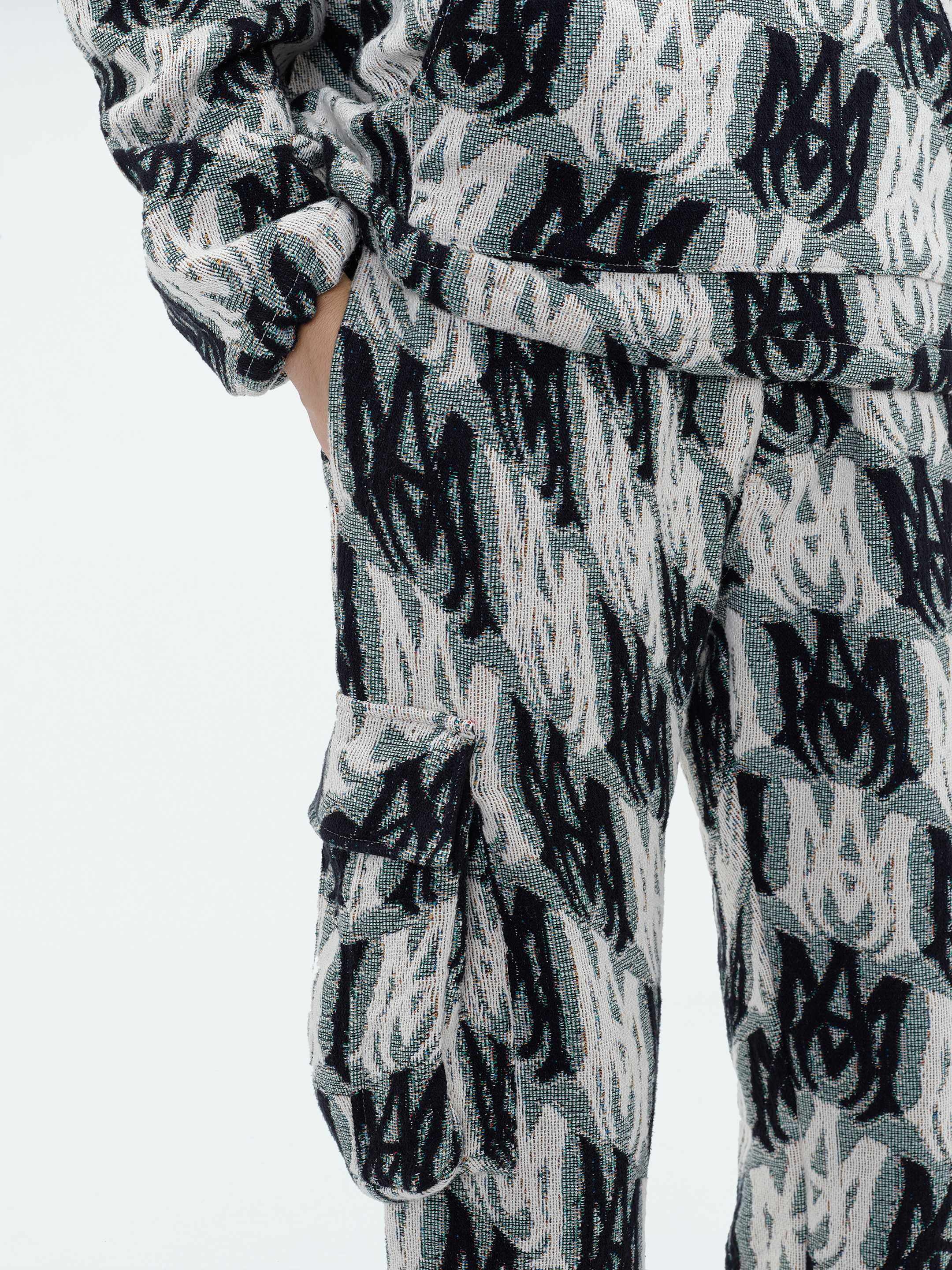 M.A. TAPESTRY CARGO FLARE PANTS - 6