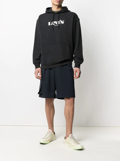 Levi's logo-print cotton hoodie outlook