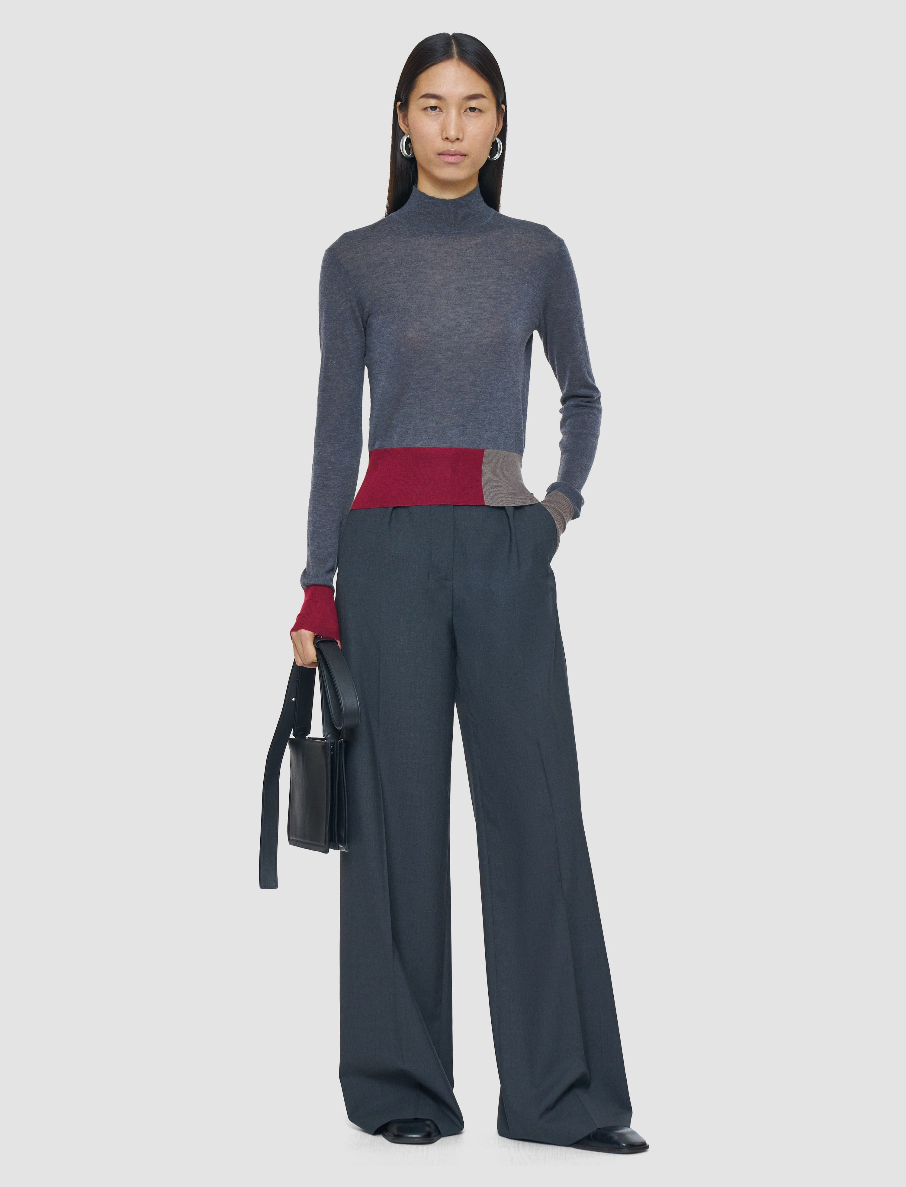 Overlay Cashair Mock Neck Jumper - 2