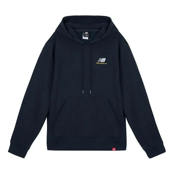 New Balance Embroidered Logo Sports Pullover Navy Blue AMT11550-ECL - 1