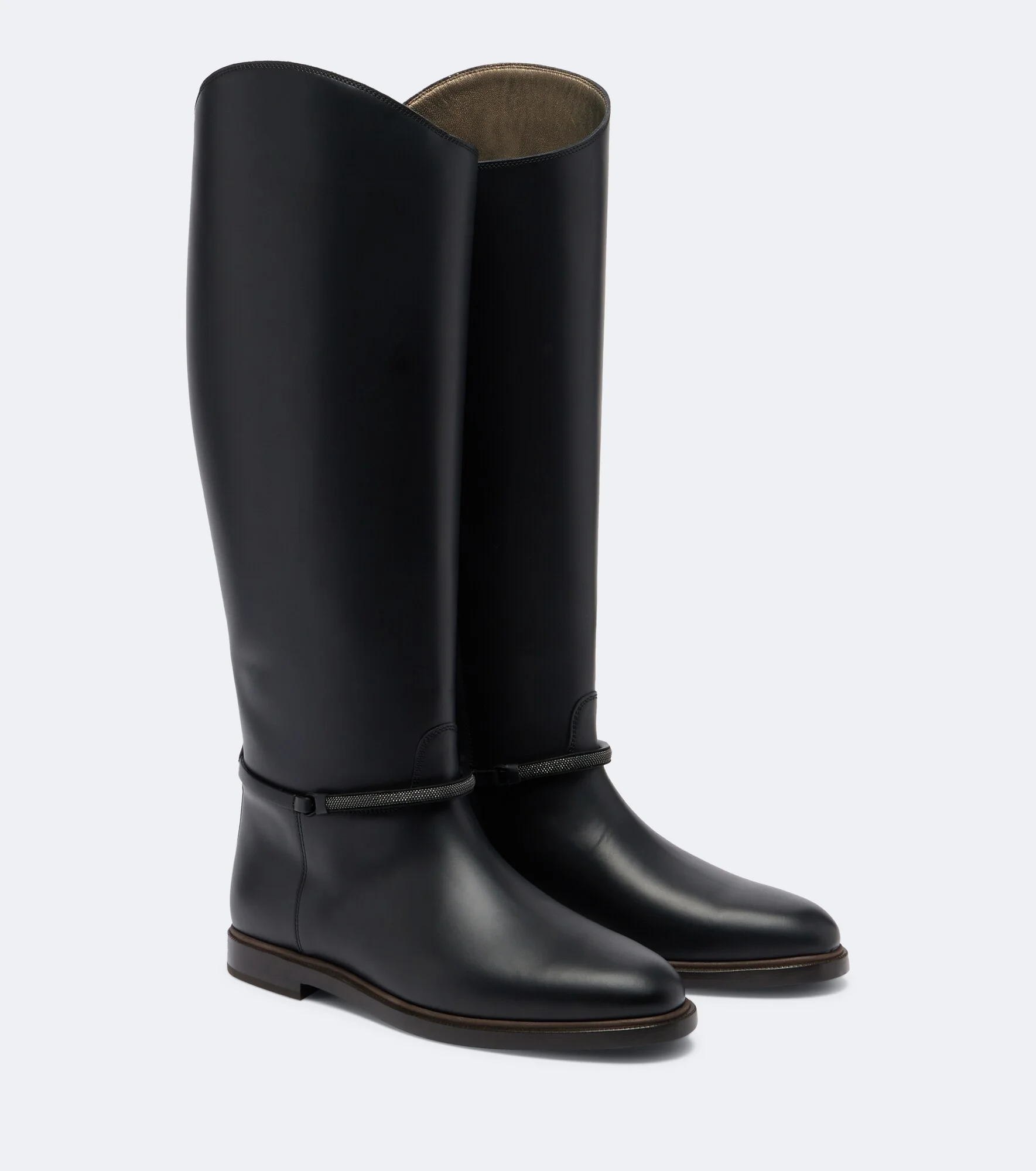 Monili leather knee-high boots - 1