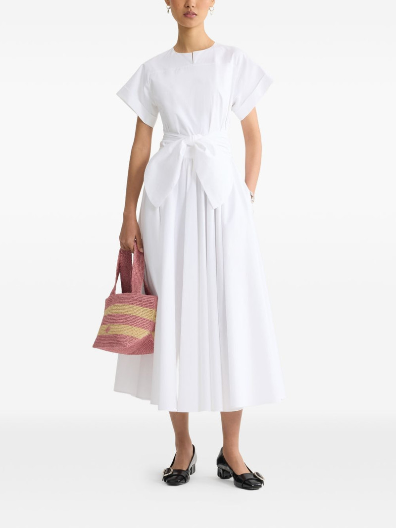 PATOU short-sleeves knot midi dress outlook