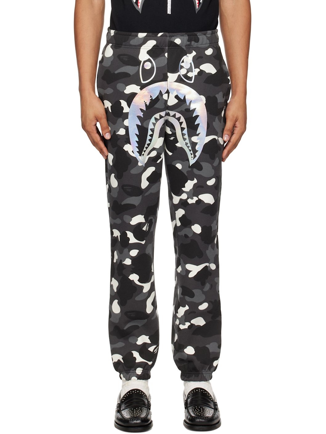 Black City Camo Shark Sweatpants - 1