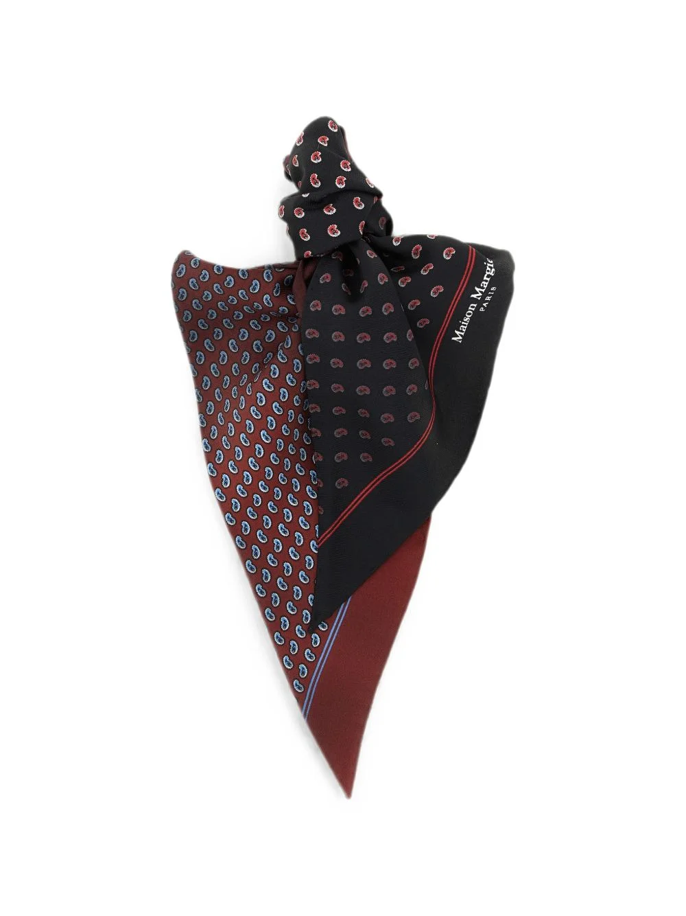 micro-paisley double-sided scarf - 1