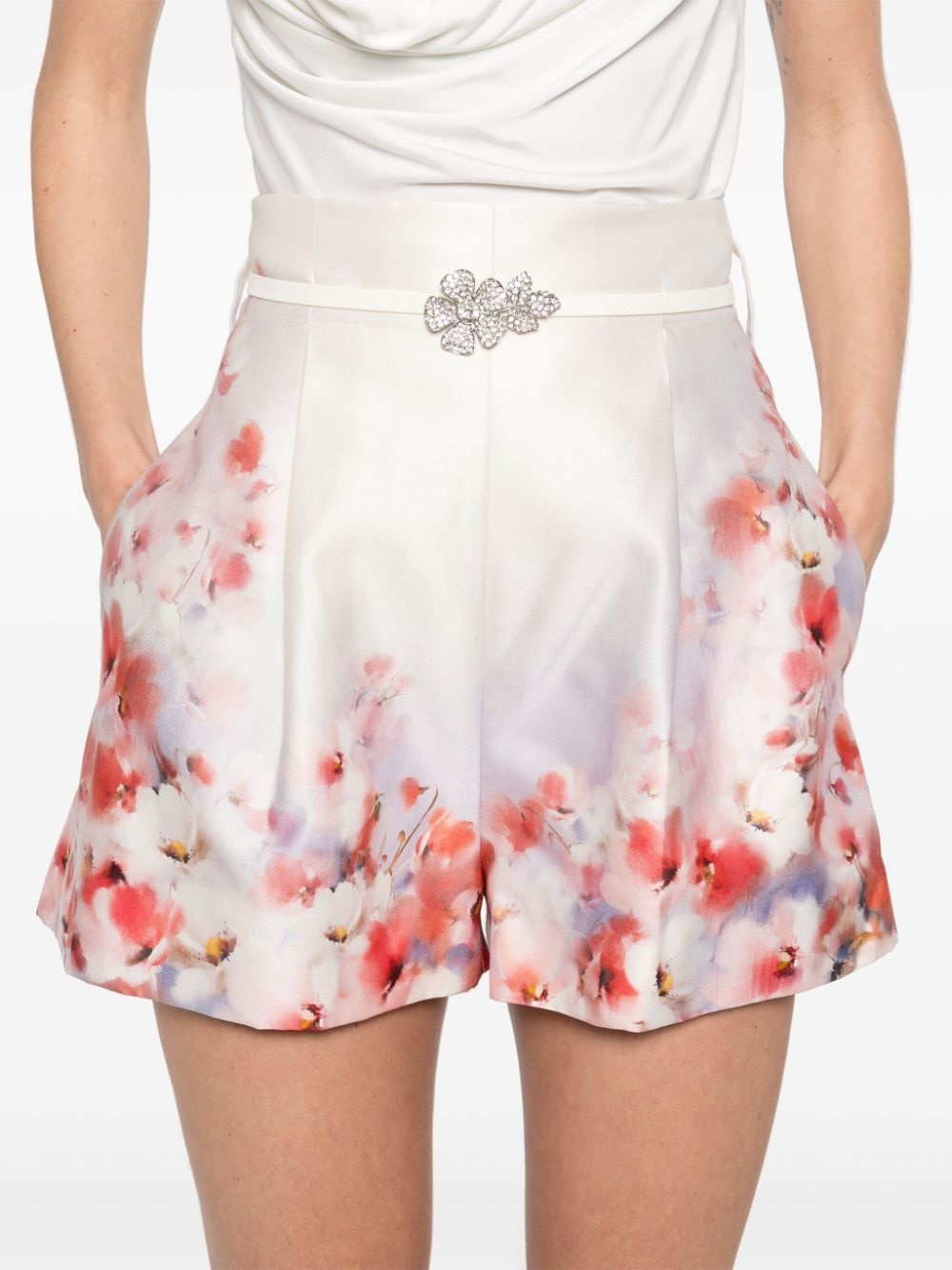 Zimmermann Women Crush Silk Blend Shorts - 2