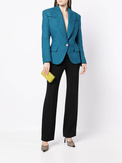 ALEXANDRE VAUTHIER houndstooth single-breasted blazer outlook