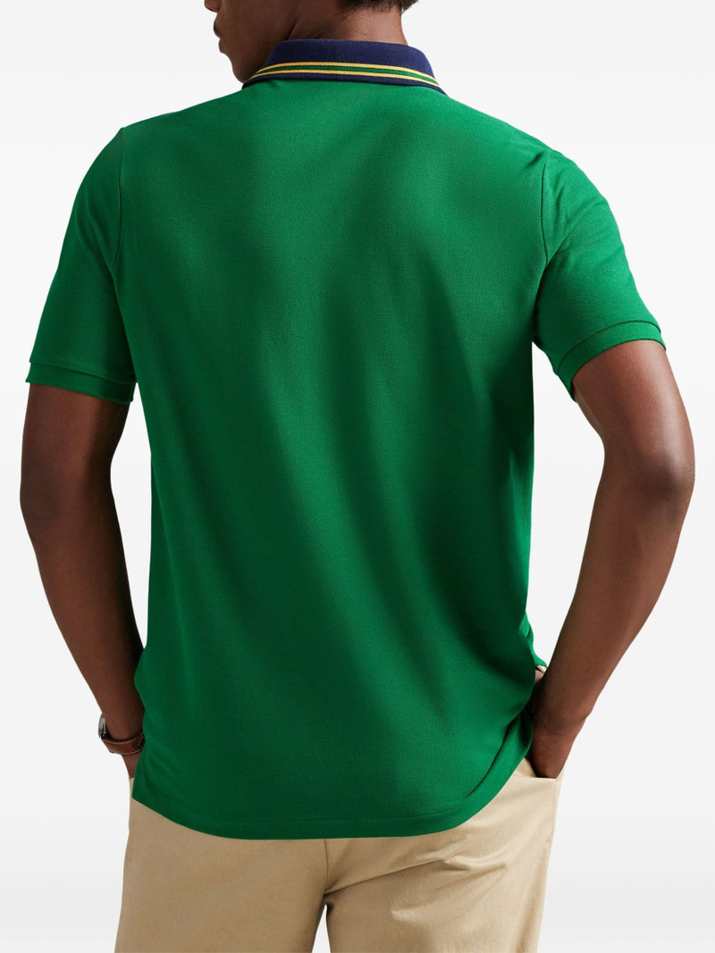 buttoned logo polo shirt 4
