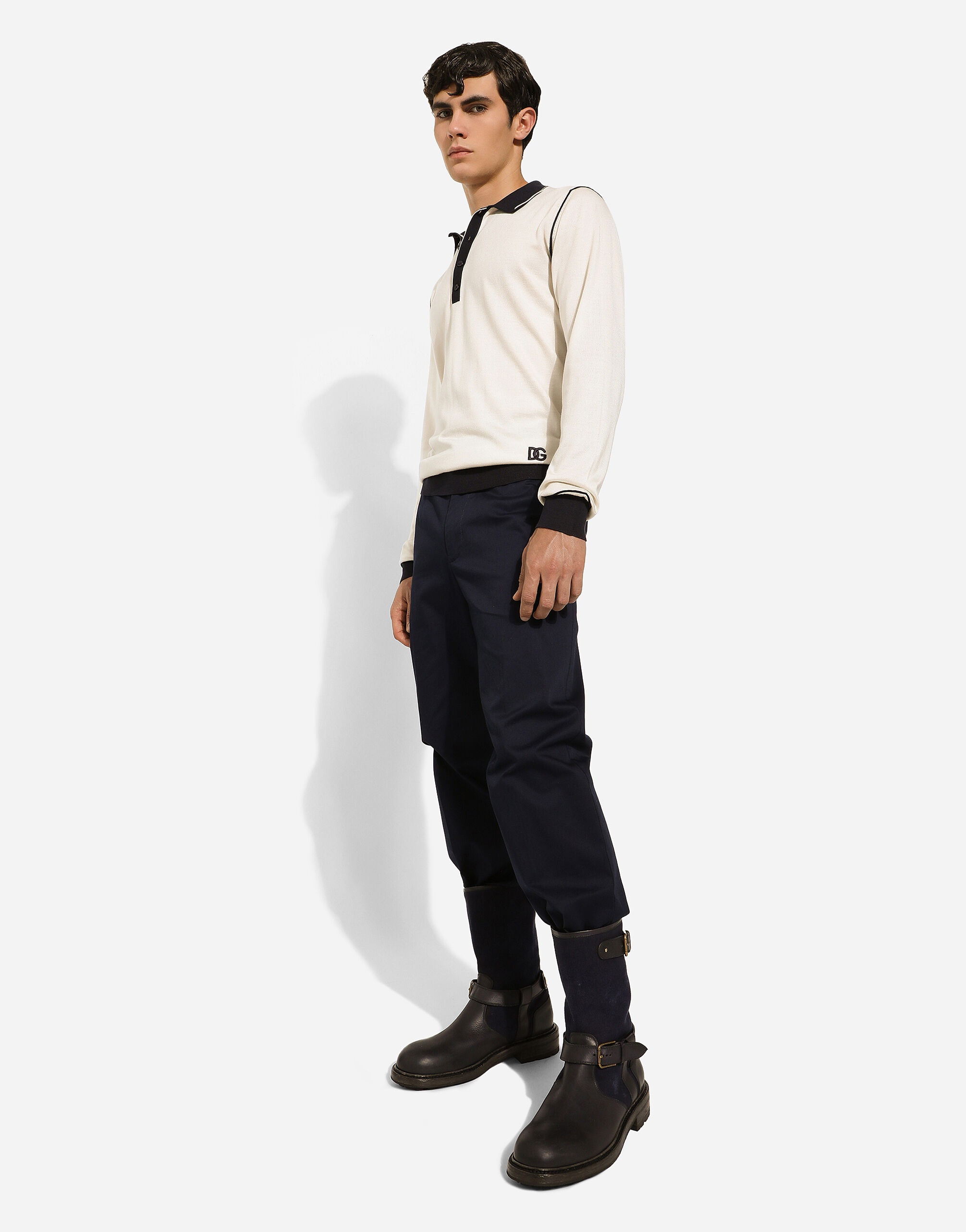 Stretch cotton pants - 5