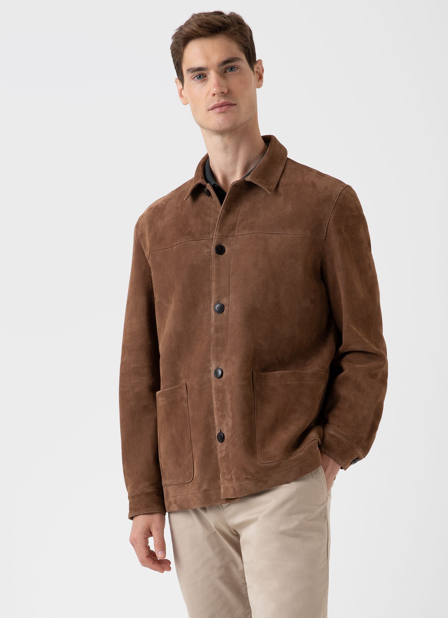 Suede Twin Pocket Jacket - 2