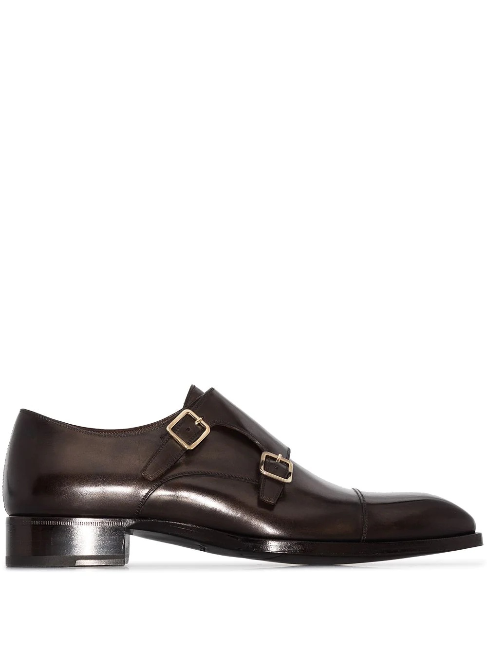 Elkan double-strap monk shoes - 1