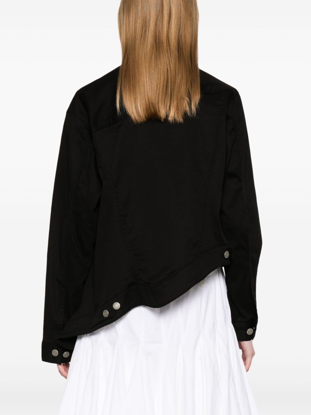 asymmetric shirt jacket - 4