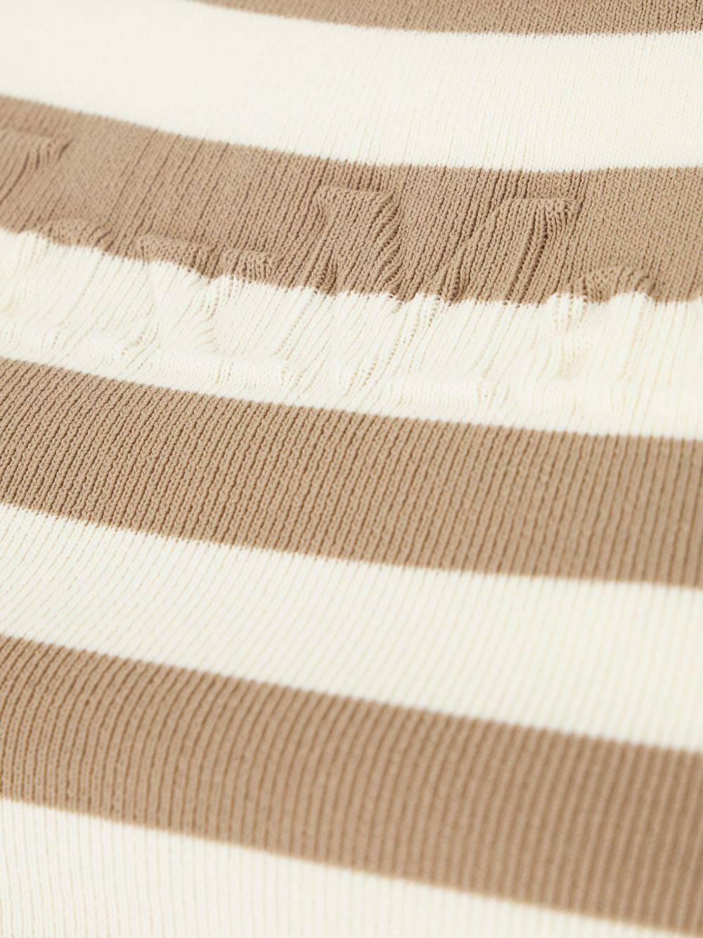 striped-pattern ribbed-knit top - 3