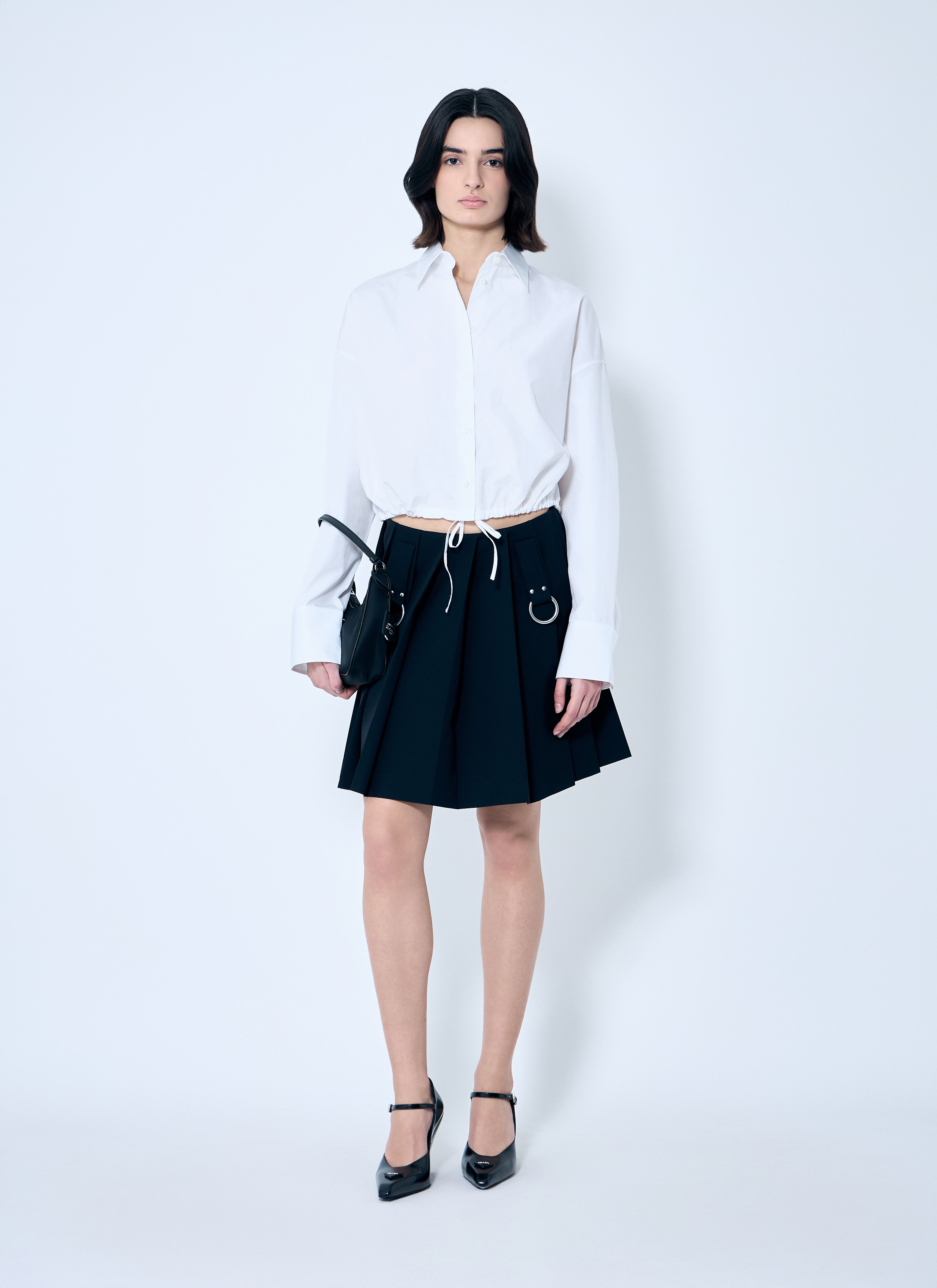Drawstring Hem Shirt - 2