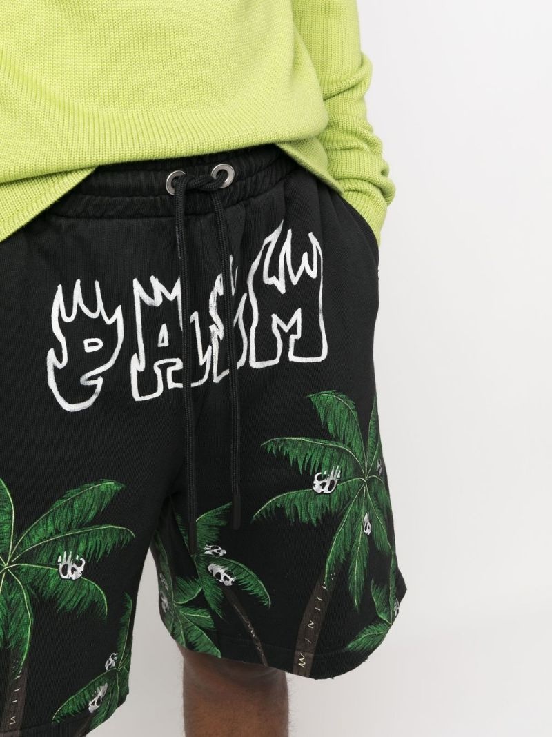 palm-print sweatshorts - 5