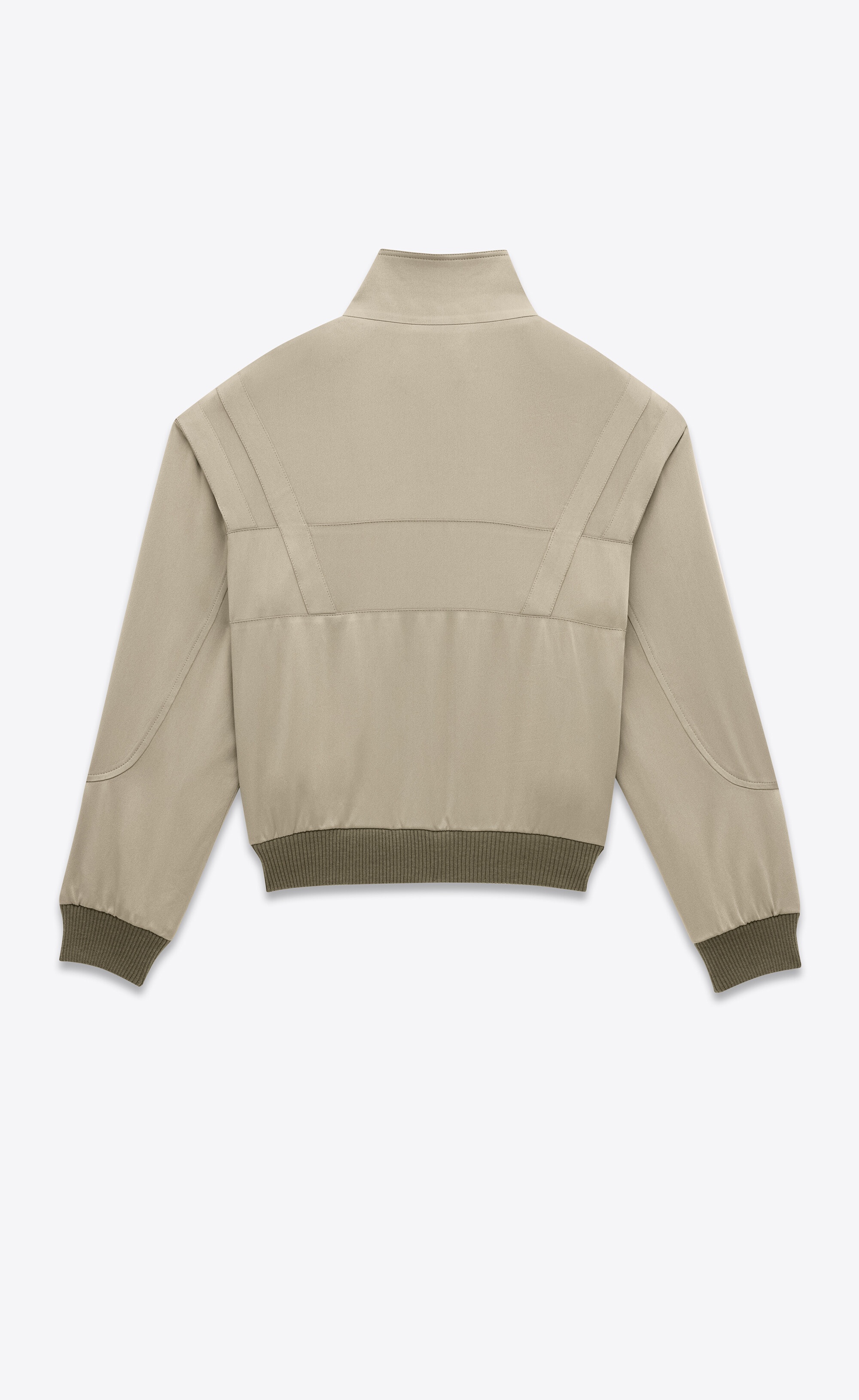 saint laurent teddy jacket in satin - 2