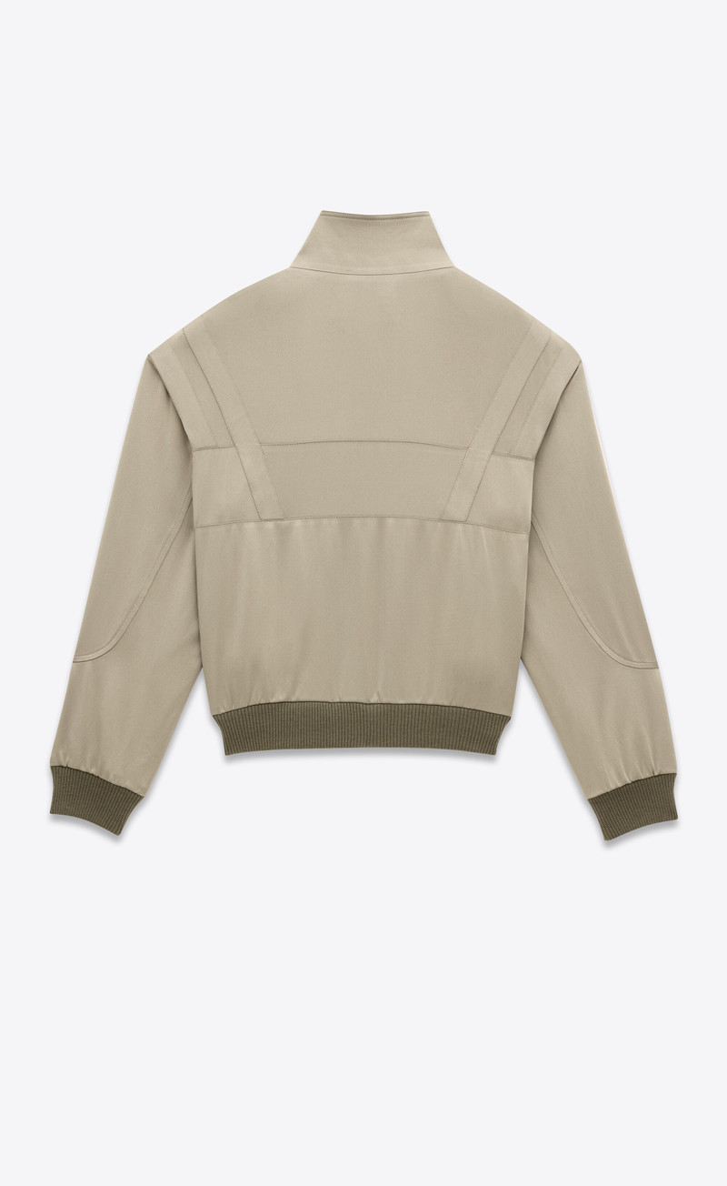 SAINT LAURENT saint laurent teddy jacket in satin outlook