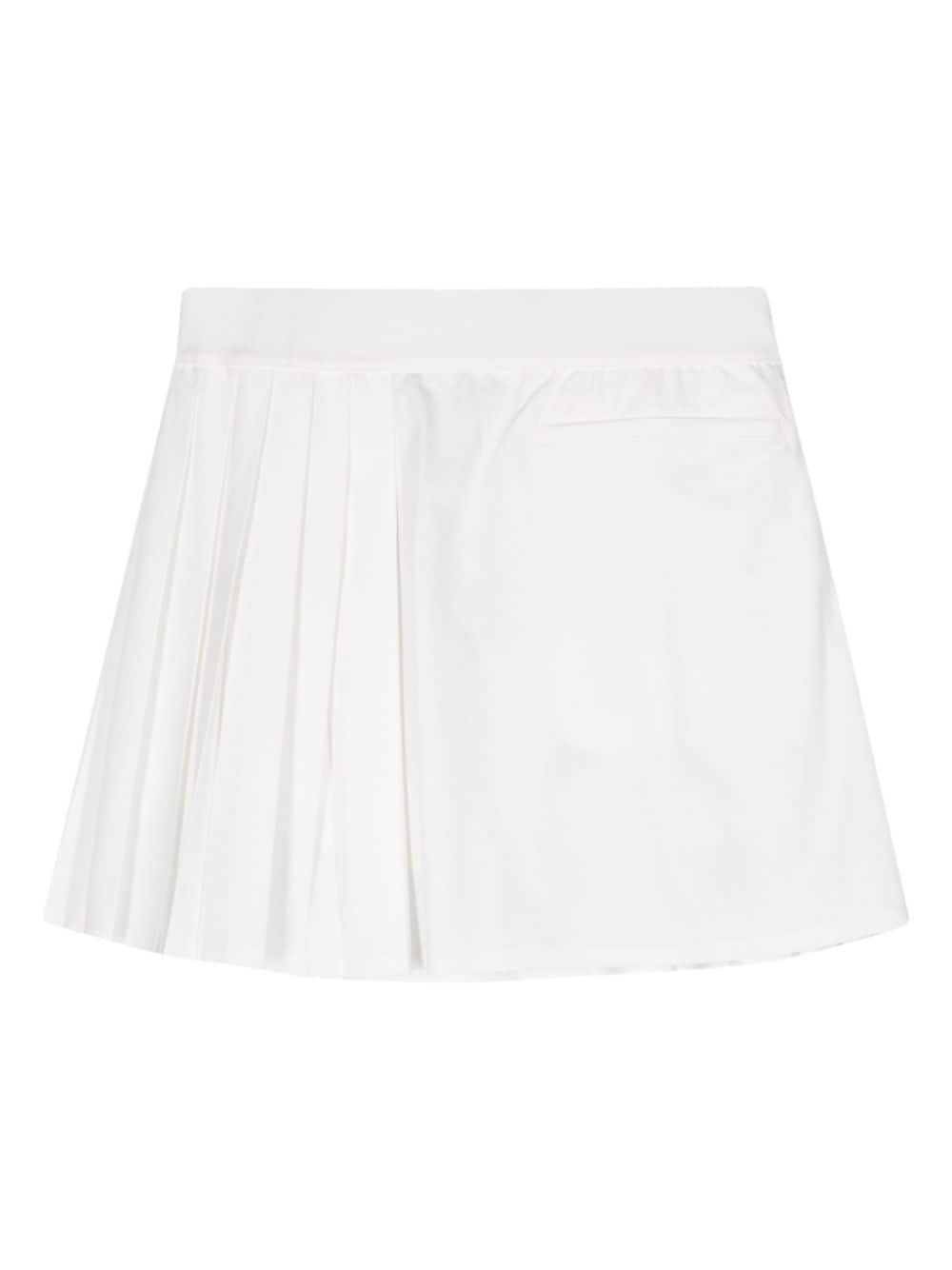 rubberised-logo mini tennis skirt - 2