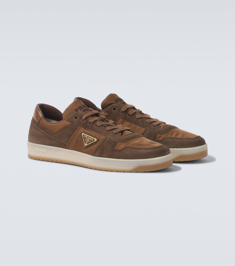 Downtown suede-trimmed sneakers 5