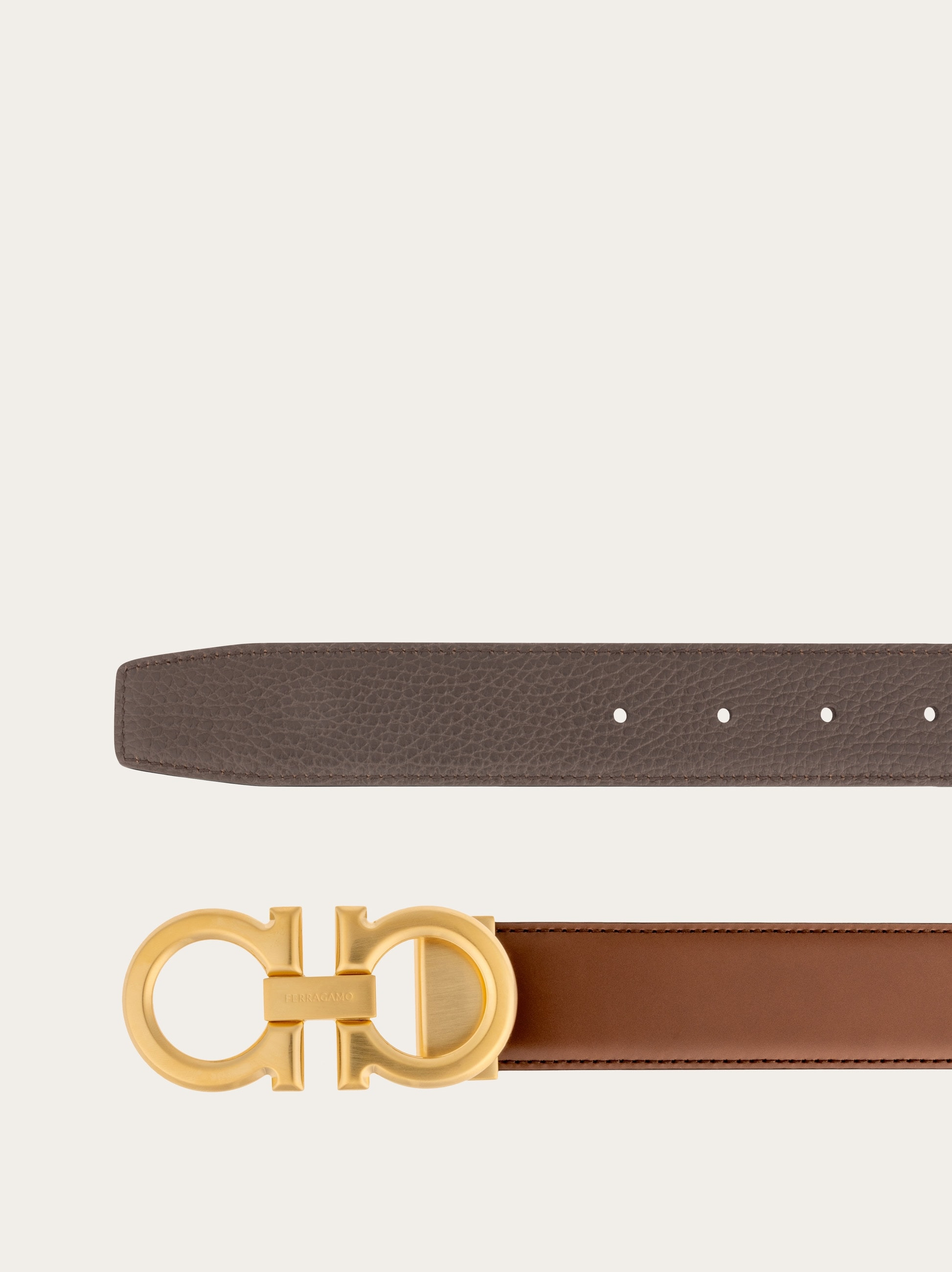Reversible and adjustable Gancini belt - 2