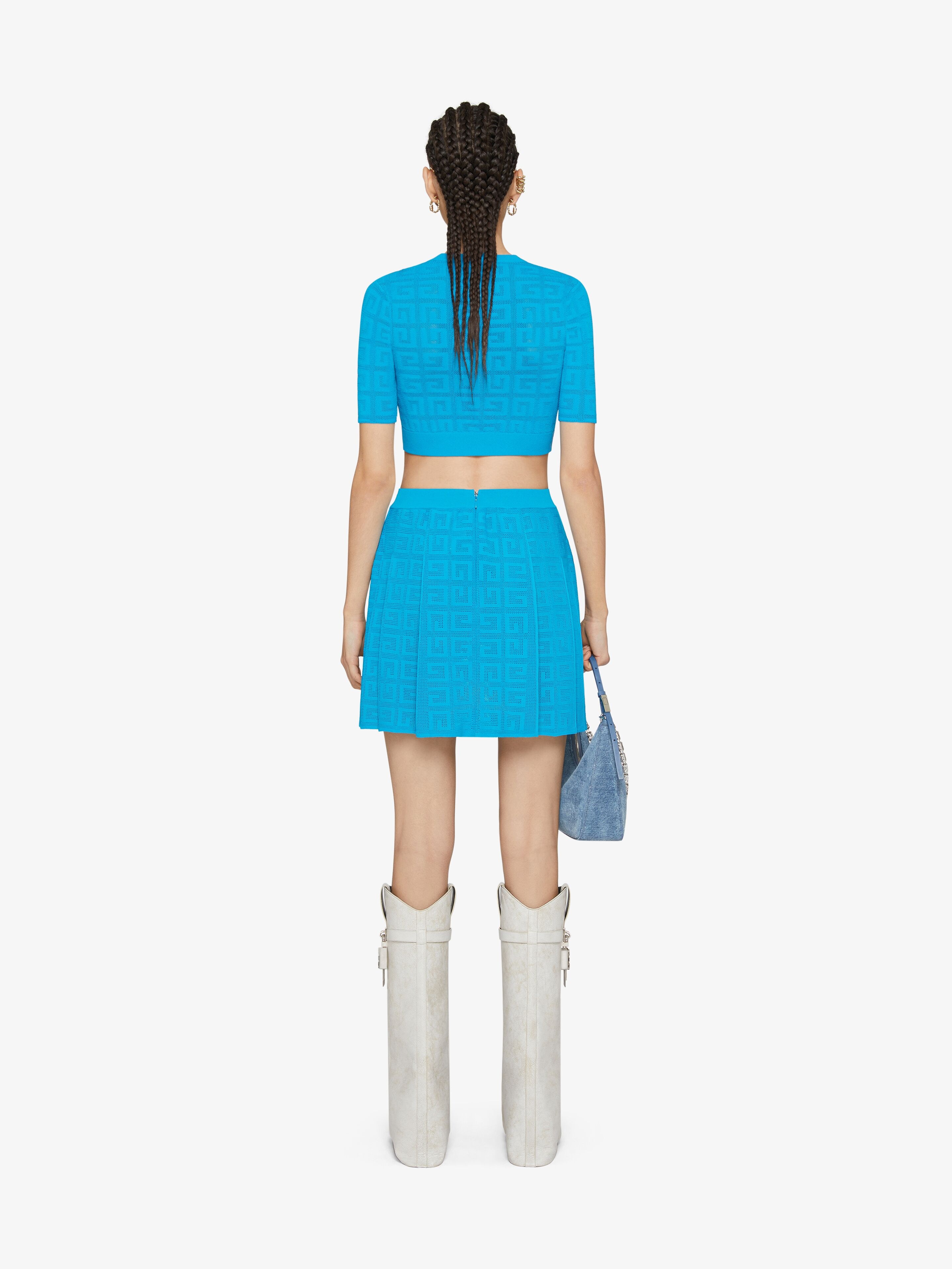 CROPPED SWEATER IN 4G JACQUARD - 4