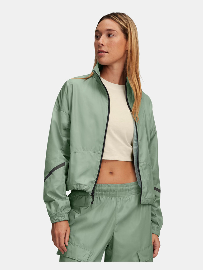 Women's UA Unstoppable Woven Sheen Jacket 1