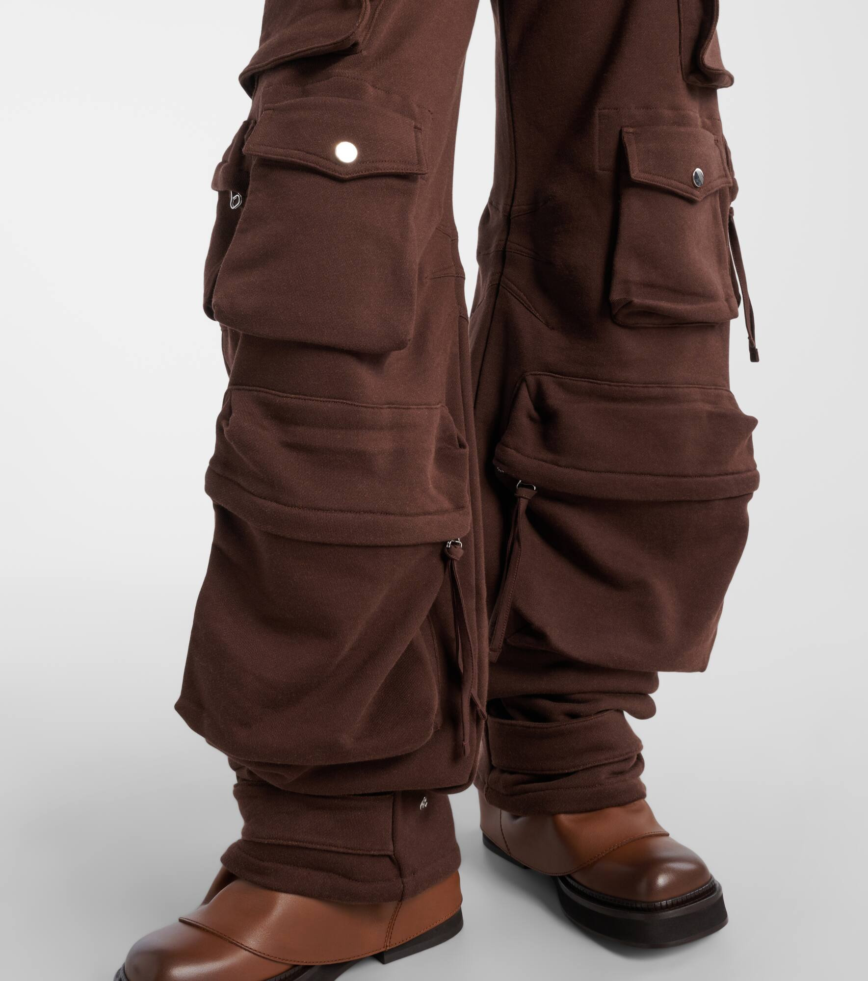 Fern cotton fleece cargo pants - 5