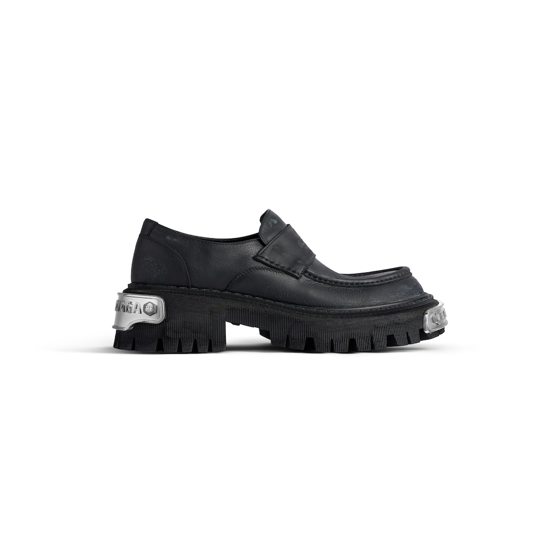 Men's Tractor Loafer  in Black - 1