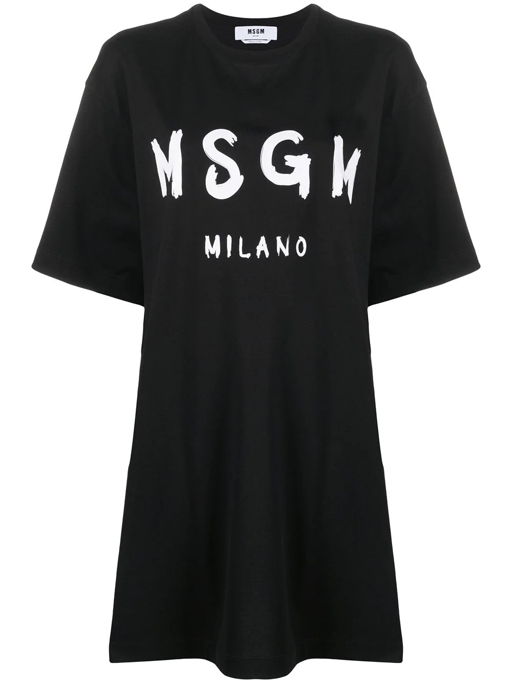 logo-print T-shirt dress - 1