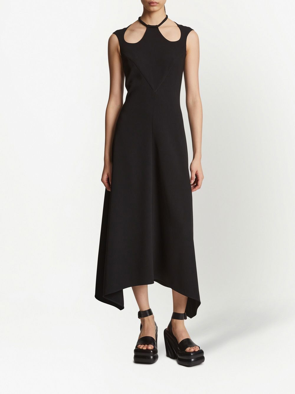 cut-out A-line dress - 2