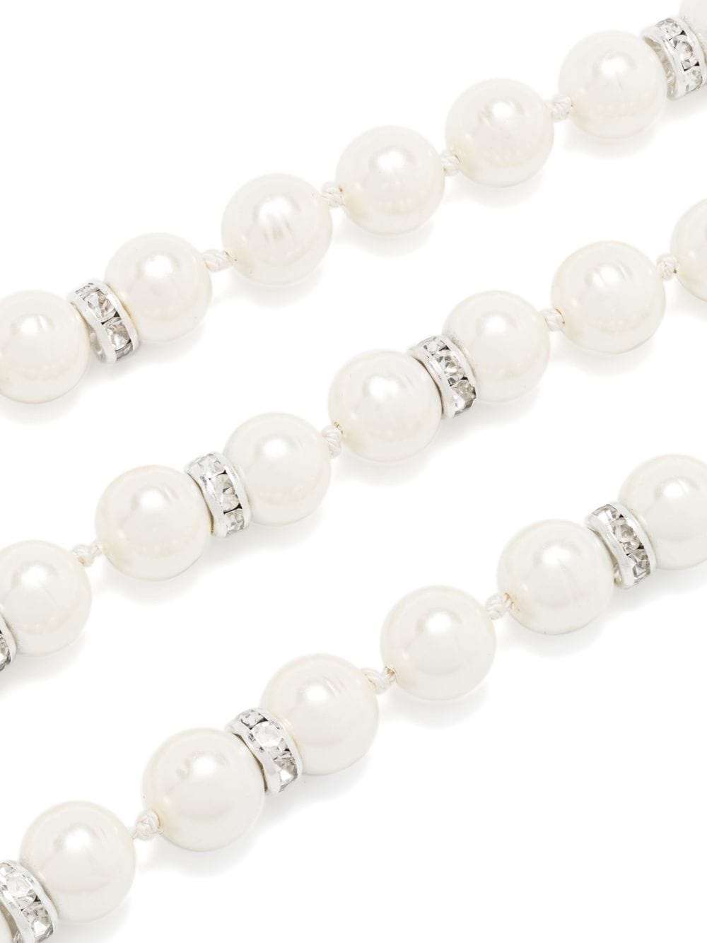 Interlocking G wrap pearl necklace - 4